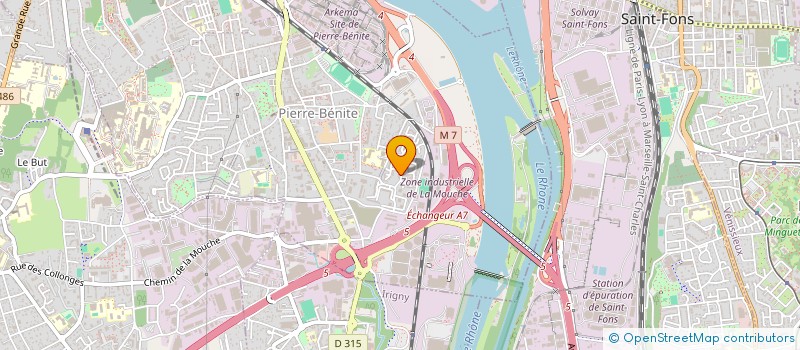 localisation de l'entreprise PIRATE, L'ATELIER GRAPHIQUE  OULLINS-PIERRE-BENITE