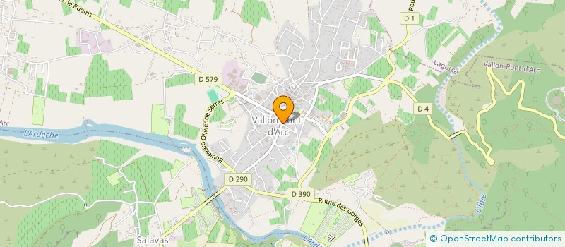 localisation de l'entreprise PIRATES CANOE  SALAVAS