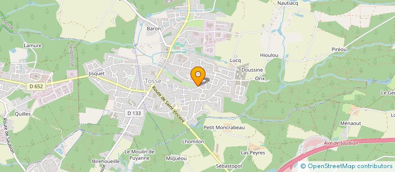 localisation de l'entreprise PIRATES SPORT NATURE  TOSSE