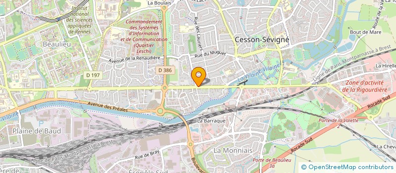 localisation de l'entreprise PIRAULT IMMO  CESSON-SEVIGNE
