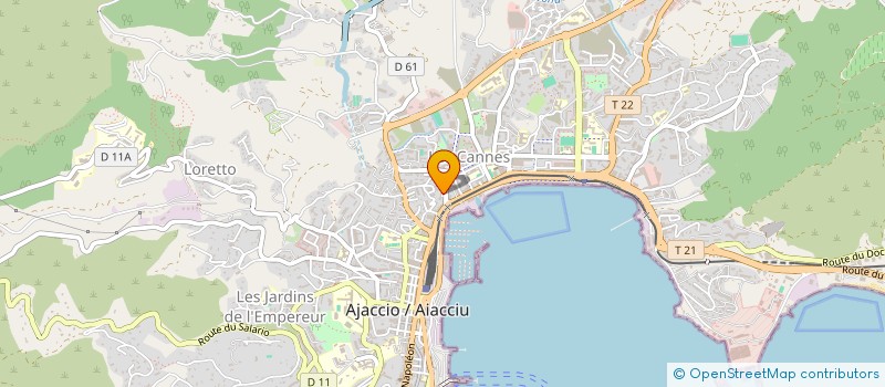 localisation de l'entreprise PIREDDU ELECTRICITE à AJACCIO