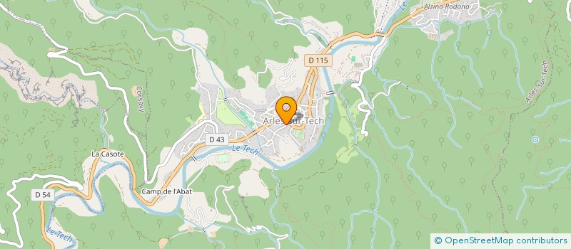 localisation de l'entreprise PIRENE FRANCE à ARLES-SUR-TECH