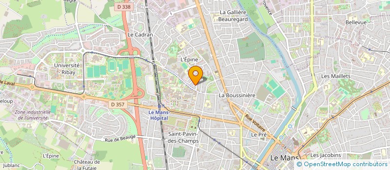 localisation de l'entreprise PIRES DA ROCHA - THIMON  LE MANS