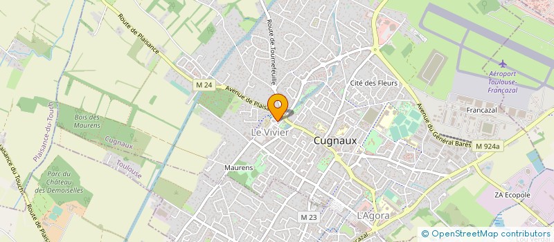 localisation de l'entreprise PIREVA BATIMENTS à CUGNAUX