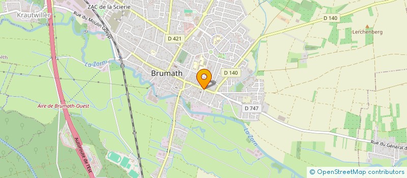 localisation de l'entreprise PIRINC  BRUMATH