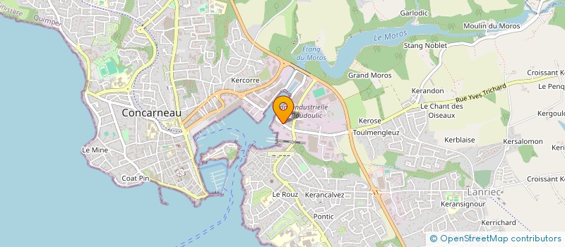 localisation de l'entreprise PIRIOU FIN2 à CONCARNEAU
