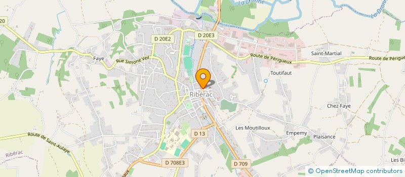 localisation de l'entreprise PIRMOOS  RIBERAC