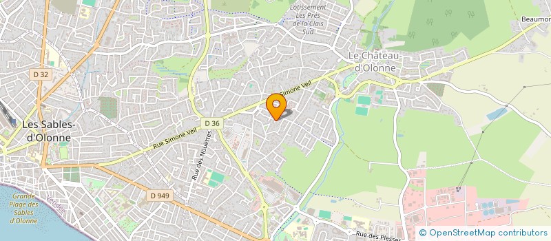 localisation de l'entreprise PIRO CONSEILS INFORMATIQUE EXPERTISE à LES SABLES D'OLONNE