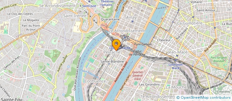 localisation de l'entreprise PIRON ET CIE à LYON