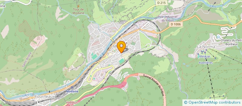 localisation de l'entreprise PIRONNEAU ORELLE  MODANE