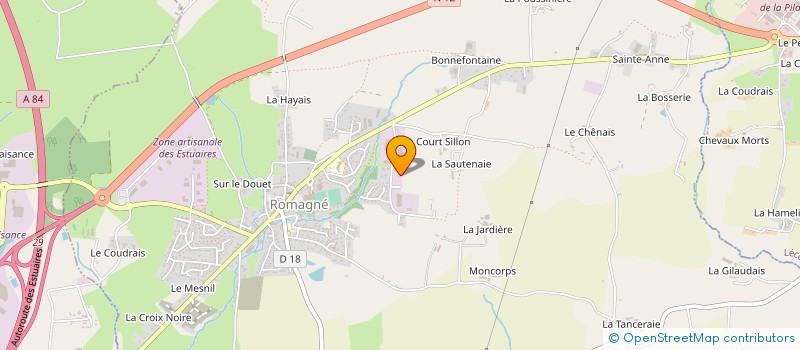 localisation de l'entreprise PIROTAIS MEUBLES à ROMAGNE