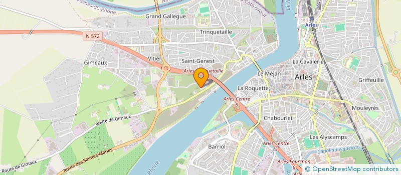 localisation de l'entreprise PIROUETTE à ARLES