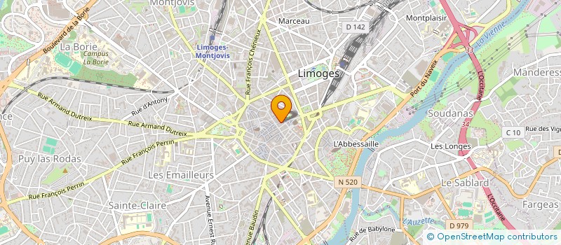 localisation de l'entreprise PIROUETTE à LIMOGES