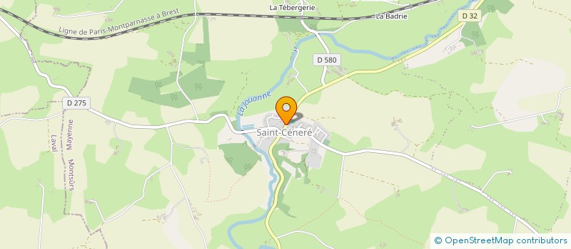 localisation de l'entreprise PIROUETTE CACAHUETE  MONTSURS