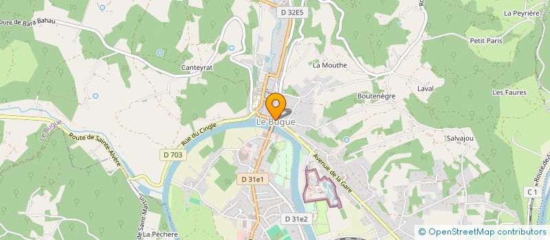 localisation de l'entreprise PIROUETTES  LE BUGUE