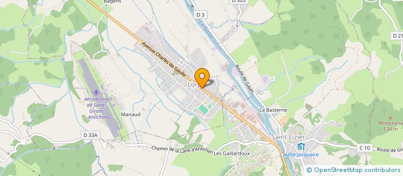 localisation de l'entreprise PIROUTEAU PYROTECHNIE ET SERVICES à LORP-SENTARAILLE
