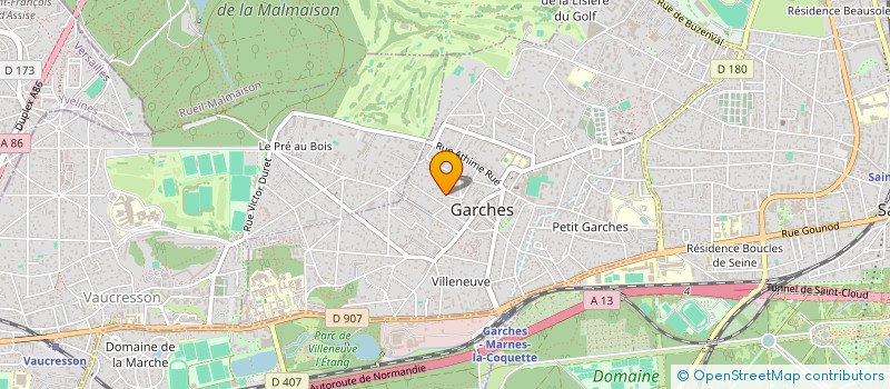 localisation de l'entreprise PISA à GARCHES