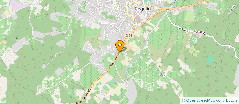 localisation de l'entreprise PISAN  COGOLIN