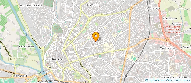 localisation de l'entreprise PISANO  BEZIERS