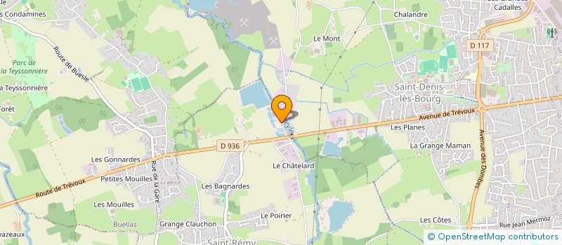 localisation de l'entreprise PISCICULTEURS DE DOMBES  SAINT-REMY