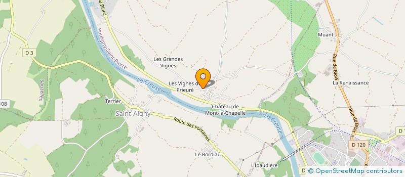 localisation de l'entreprise PISCICULTURE COUTURIER à POULIGNY-SAINT-PIERRE