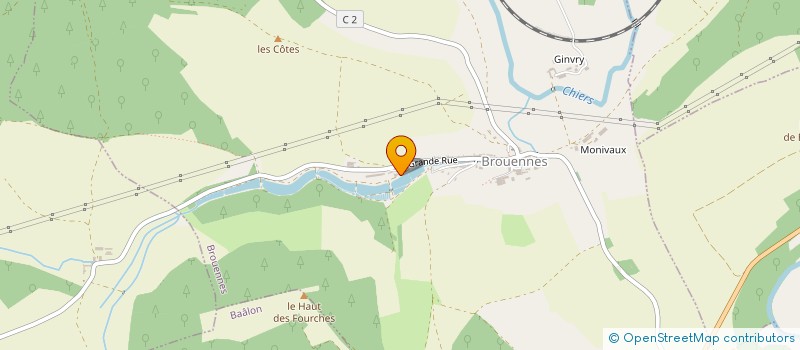 localisation de l'entreprise PISCICULTURE DE BROUENNES à BROUENNES