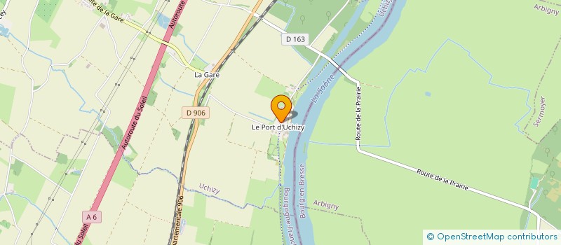 localisation de l'entreprise PISCICULTURE DOMBES VAL DE SAONE  FARGES-LES-MACON