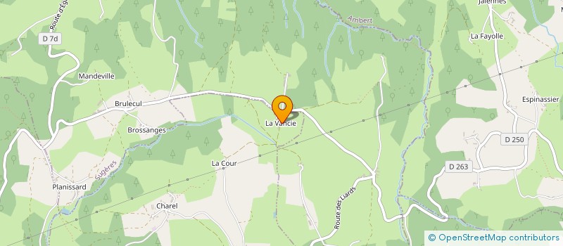 localisation de l'entreprise PISCICULTURE DU CIVADOUX  SAINT-QUENTIN-SUR-SAUXILLANGES