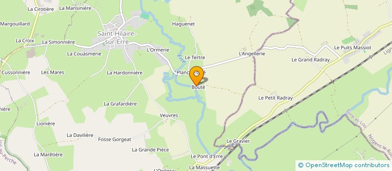 localisation de l'entreprise PISCICULTURE DU MOULIN DE BOUTE à SAINT-HILAIRE-SUR-ERRE
