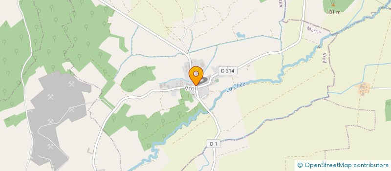 localisation de l'entreprise PISCICULTURE DU VAL D'ANTE  LE VIEIL-DAMPIERRE