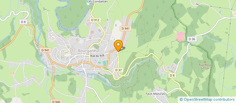 localisation de l'entreprise PISCICULTURE DU VERGER  BOURGANEUF