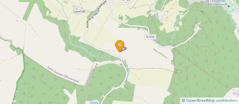 localisation de l'entreprise PISCICULTURE LA TRUITE D'AUVERGNE à SAINT SAUVES D'AUVERGNE