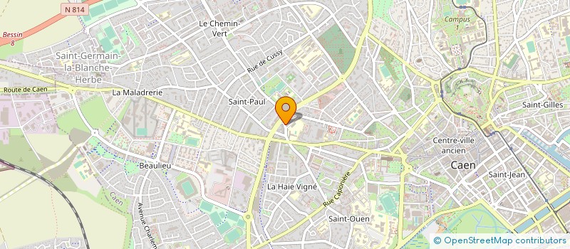 localisation de l'entreprise PISCILINE à CAEN