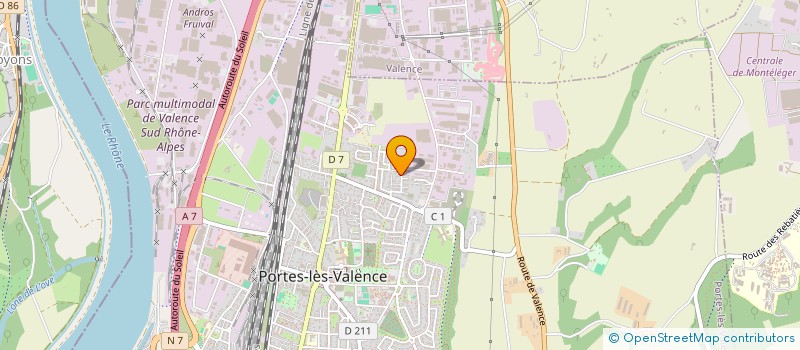 localisation de l'entreprise PISCIN'O PROPRE  PORTES-LES-VALENCE