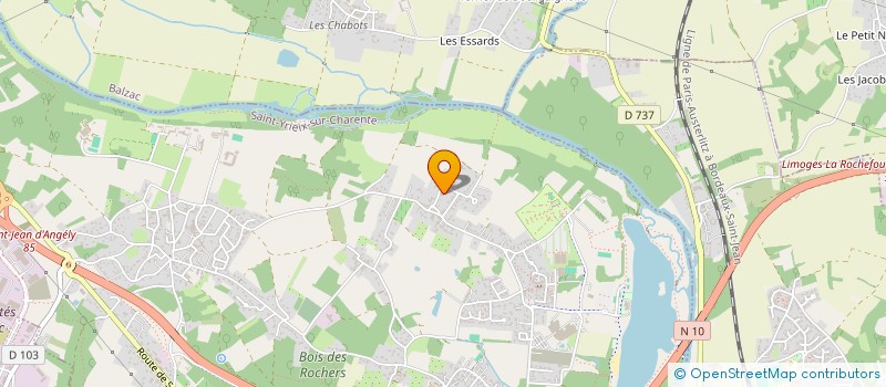 localisation de l'entreprise PISCINALIS à SAINT-YRIEIX-SUR-CHARENTE