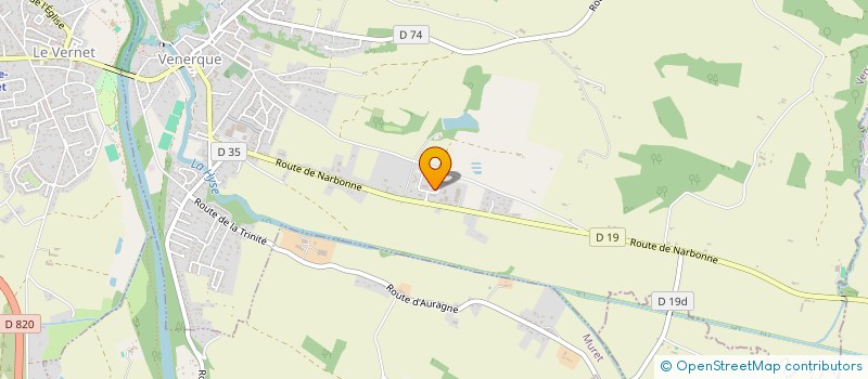 localisation de l'entreprise PISCINALU à VENERQUE