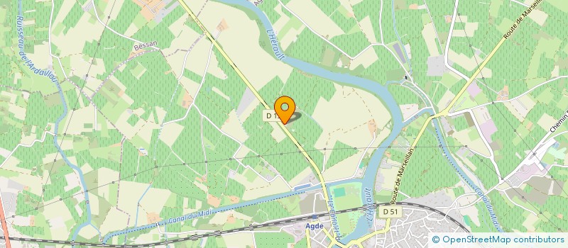 localisation de l'entreprise PISCINE à AGDE