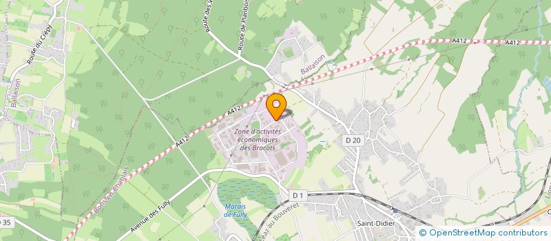 localisation de l'entreprise PISCINE 74 à BONS-EN-CHABLAIS