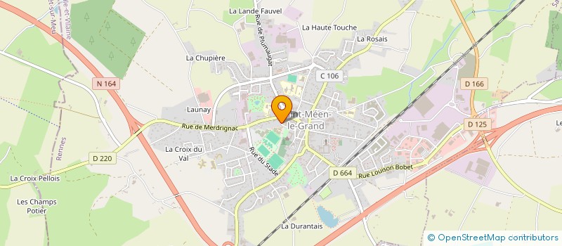 localisation de l'entreprise PISCINE ACORUS  SAINT-MEEN-LE-GRAND