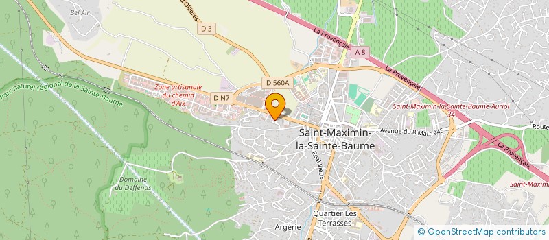 localisation de l'entreprise PISCINE ARROSAGE DISTRIBUTION à SAINT-MAXIMIN-LA-SAINTE-BAUME