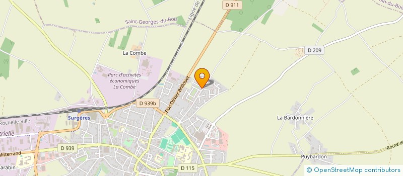 localisation de l'entreprise PISCINE AU FIL DE L'EAU  SURGERES