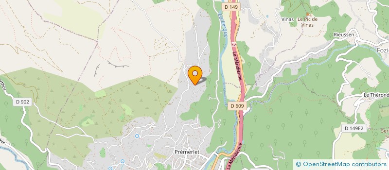 localisation de l'entreprise PISCINE COEUR D'HERAULT  LODEVE