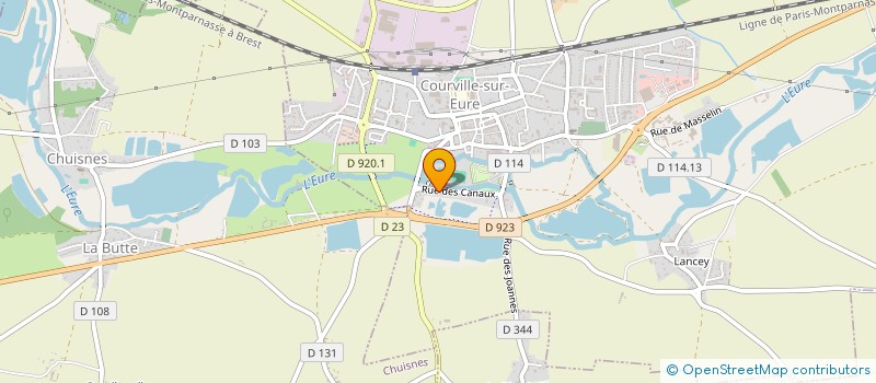 localisation de l'entreprise PISCINE COURVILLE 28 à COURVILLE-SUR-EURE