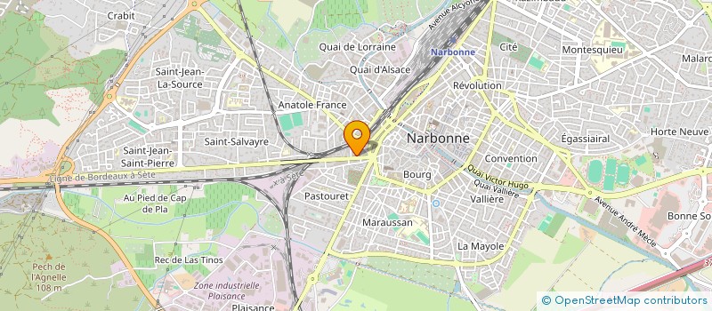 localisation de l'entreprise PISCINE D'OC à NARBONNE