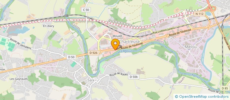 localisation de l'entreprise PISCINE D'OCCITANIE  CASTRES