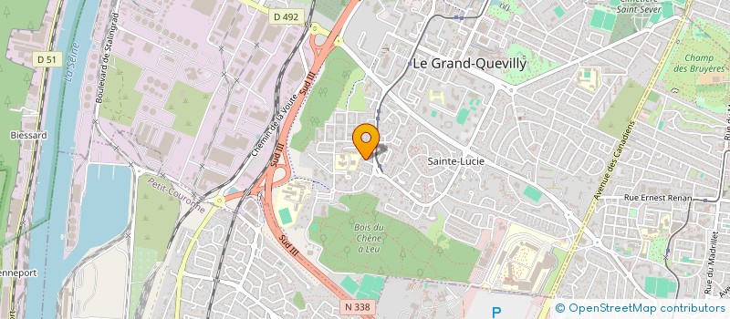 localisation de l'entreprise PISCINE DE GRAND QUEVILLY à LE GRAND-QUEVILLY