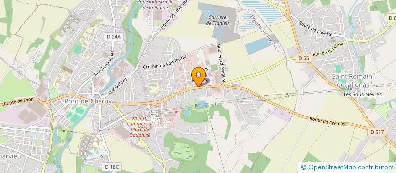 localisation de l'entreprise PISCINE ET VOUS  TIGNIEU-JAMEYZIEU