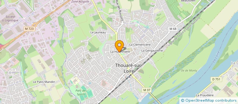 localisation de l'entreprise PISCINE & MAISON RENOVATIONS CONSEILS à THOUARE-SUR-LOIRE
