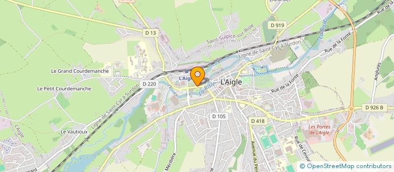localisation de l'entreprise PISCINE MUNICIPALE à L'AIGLE