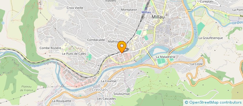 localisation de l'entreprise PISCINE NEWS à MILLAU